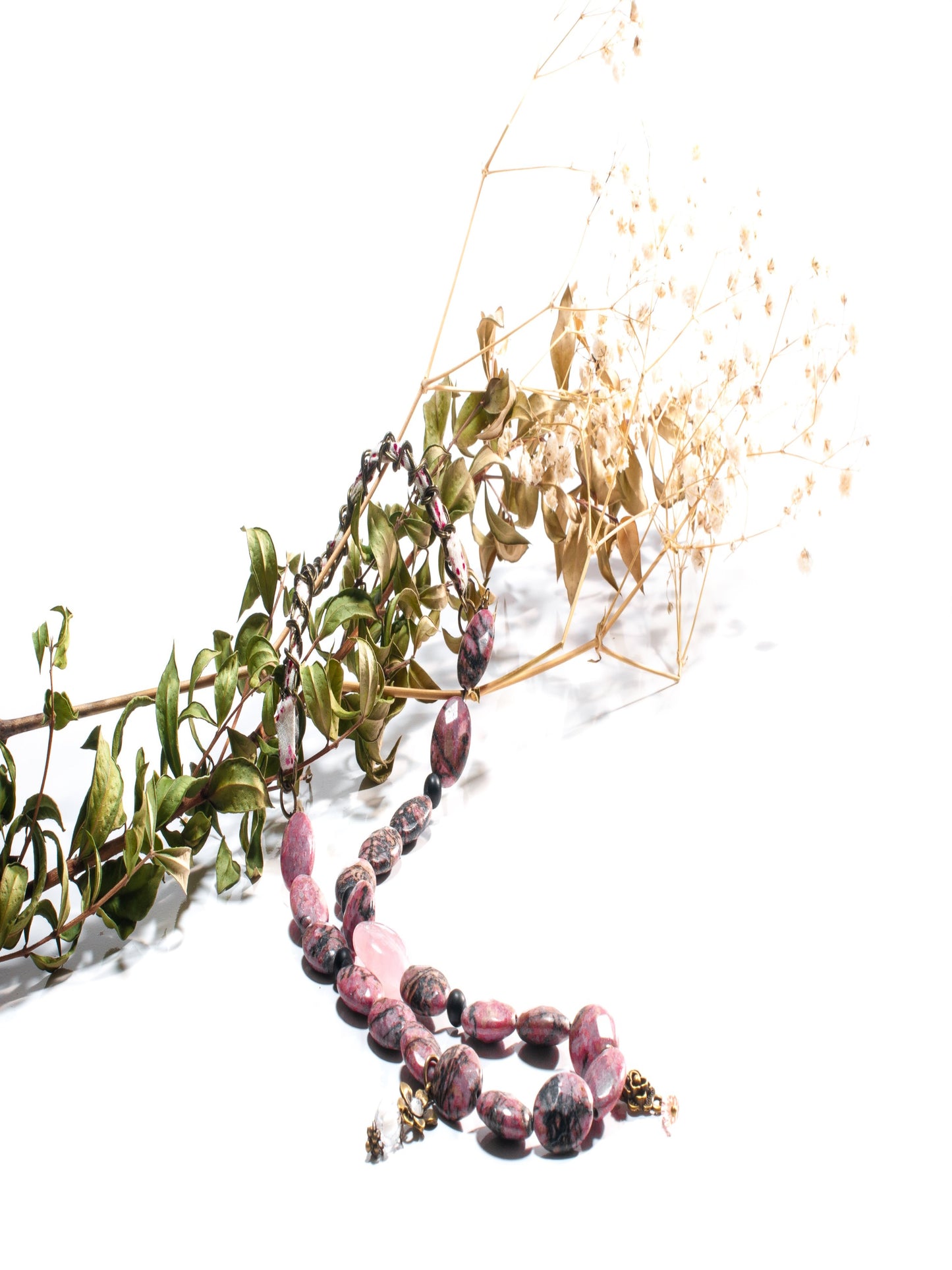 Romancing The Stone - Pink Rhodochrosite Necklace