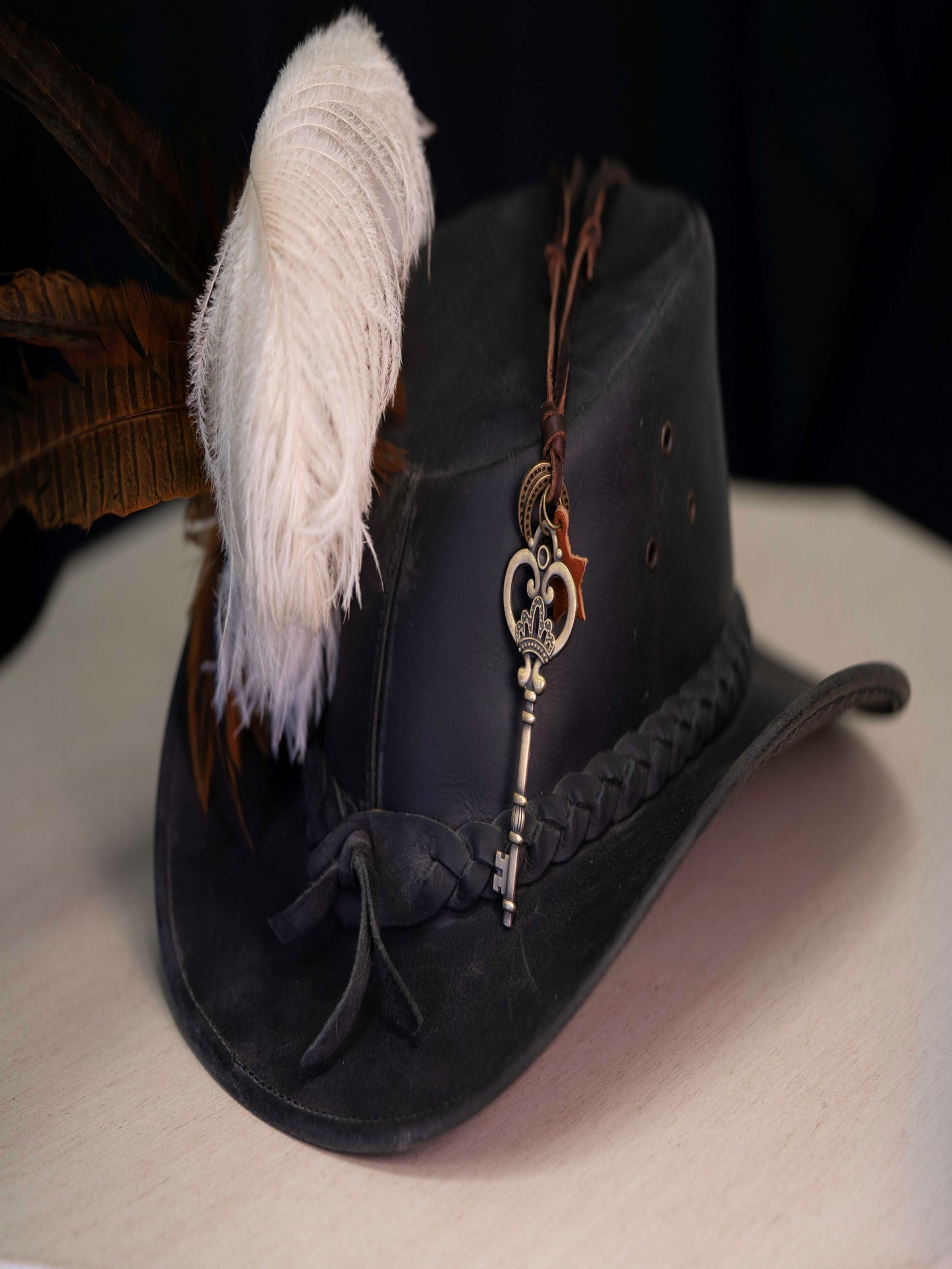 Key To Your Heart - Cowhide Leather Necklace