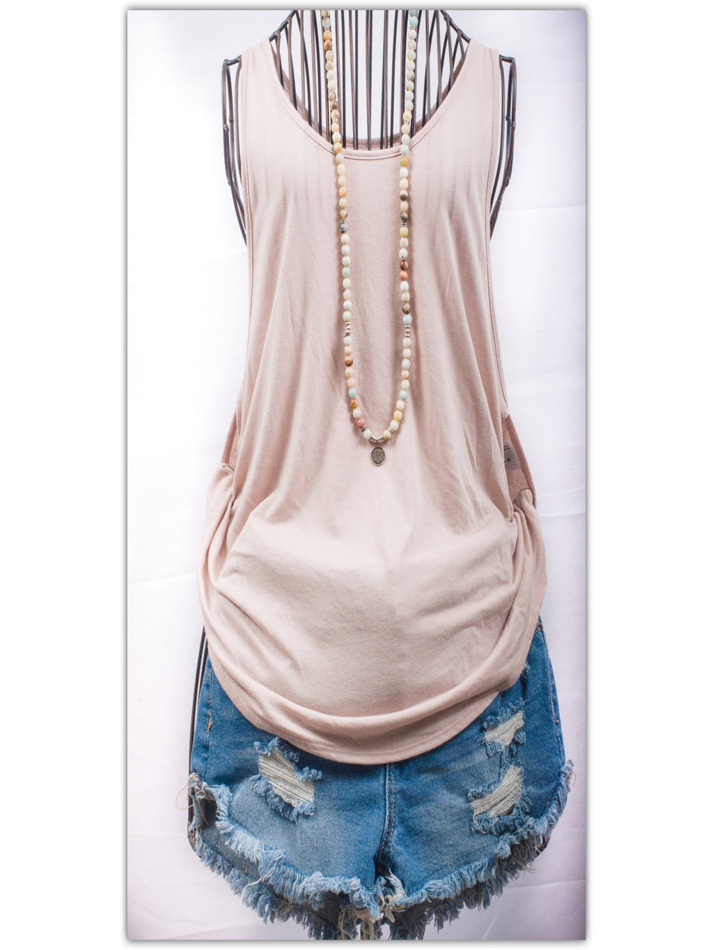 Colors Of The Earth - Beaded Amazonite Necklace