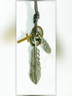 Birds Of A Feather - Cowhide Rope Necklace
