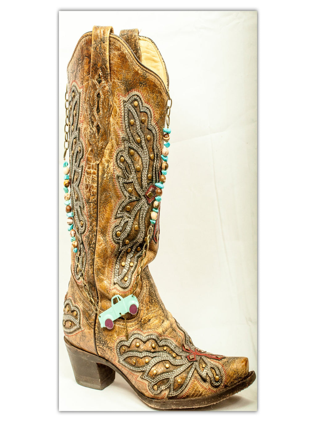 Turquoise Retro Truck - Chain Necklace