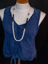 Load image into Gallery viewer, Classy &amp; Sassy - Beaded Black Agate Stone Necklace
