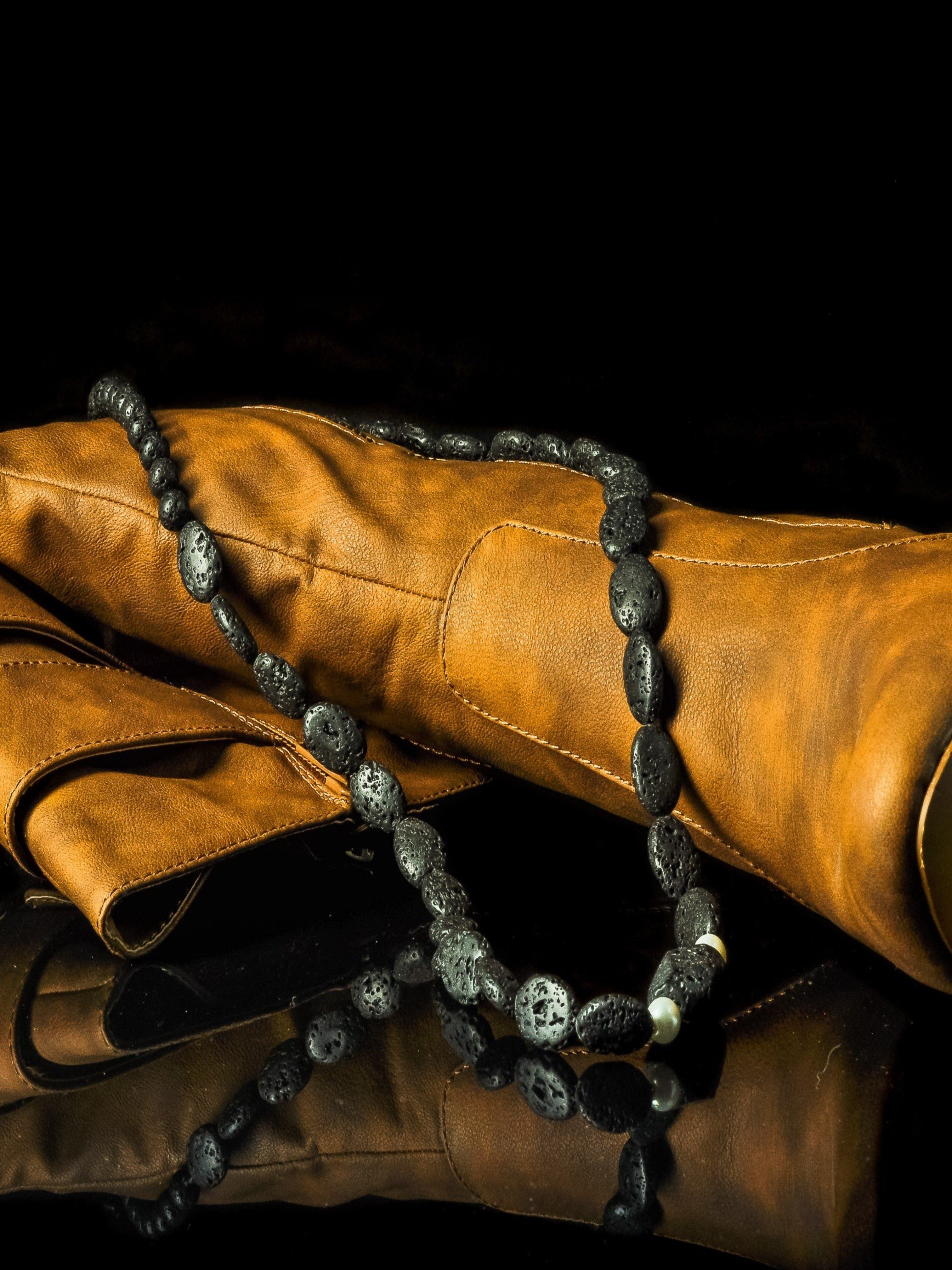 Black Beauty Vesuvianite Stone Necklace