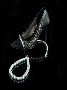 Classy & Sassy - Beaded Black Agate Stone Necklace