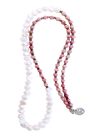 Pretty In Pink - Rhodochrosite Beaded Necklace