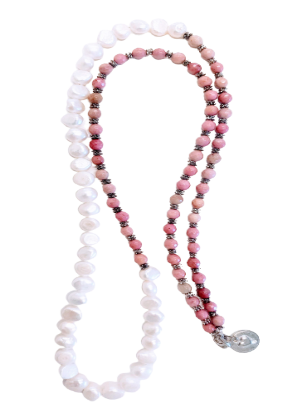 Pretty In Pink - Rhodochrosite Beaded Necklace
